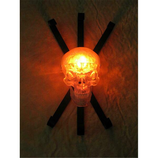 Skeletons And More Clear Skull Wall Sconce SCON-175